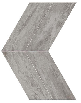 Мозаика керамогранит Marvel Stone Bardiglio Grey Chevron Lappato (AS1U)