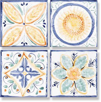 Декор Mediterraneo Lucido A/B/C/D (комп/4шт)