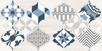 Декор Мореска 2 синий 1641-8630