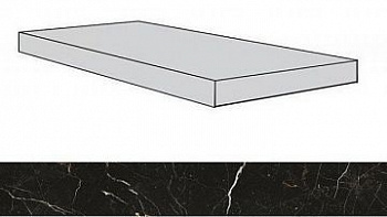 Ступень угловая 620070001334 Allure Imperial Black Scal.120 Angolare Dx правая