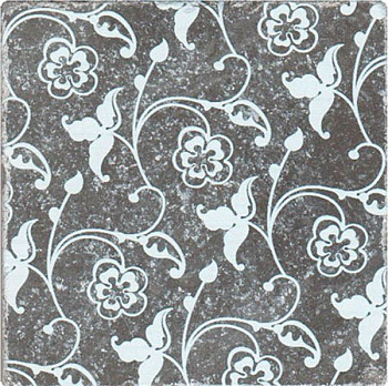 Декор BLACK MARBLE Motif №2 черный