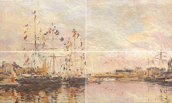 Панно Normandie beige panno 01 (комплект из 4 шт) (010301001791)