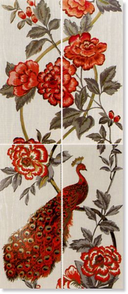 Панно COMP.4PZ VIV.ROS/NER.PAVONE (изображение)