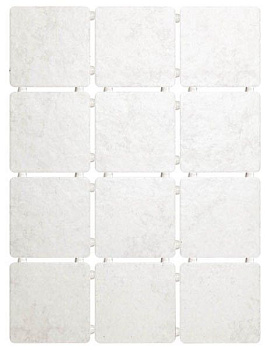 Плитка 1223 Ницца светло-серый, полотно 30х40 из 12 частей 9,9x9,9