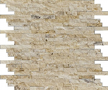 Мозаика FORT травертин чип 2х5 2х7.6 2х10