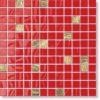 Настенная плитка 20027 Темари красно-золотой