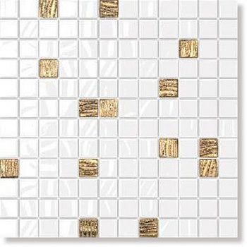 Настенная плитка 20026 Темари бело-золотой