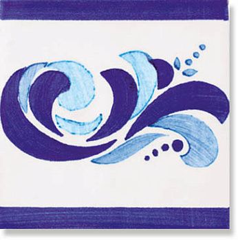 Декор Dec. Alicante Azul (Blanco)