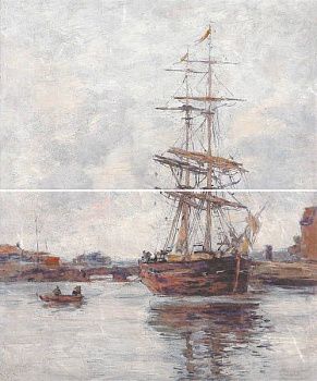 Панно Normandie blue panno 02 (комплект из 2 шт)