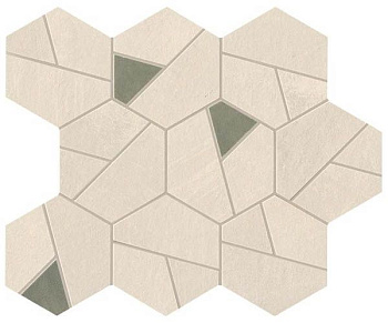 Мозаика Boost Pro Ivory Mosaico Hex  Olive (A0QN)