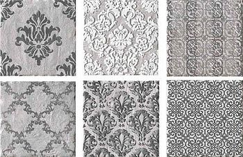 Декор BIARRITZ INSERTO ALOHA CENDRE S/6