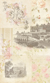 Декор 1607-0001 Декупаж бежевый панно (комп/3шт)