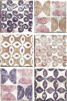 Декор Inserto Texture S/6 Viola