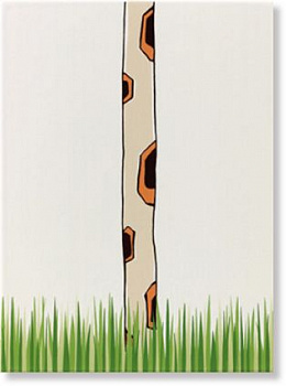 34058 Декор LOUIS & ELLA ЦВЕТНОЙ decor "шея жирафа + трава"