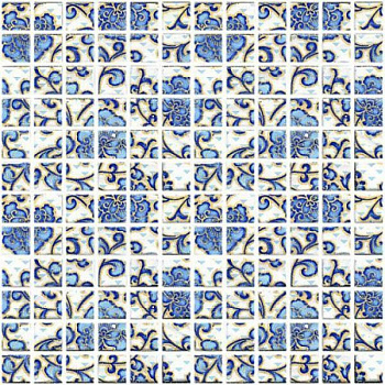 Декор мозаичный DT19 Мотив синий