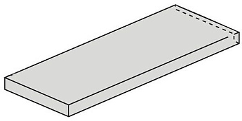 Ступень угловая 620070001197 Drift Grey Scal.120 Ang.Sx левая