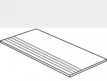 Фронтальная ступень Impression белый 7РЕК с насечками