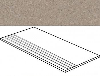 Фронтальная ступень Impression коричневый 7РЕК с насечками