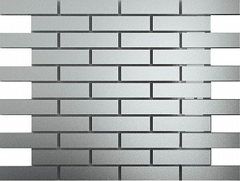 Мозаика зеркальная Серебро матовое См8025 ДСТ  чип 80 х 25