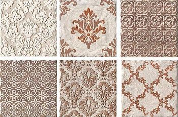 Декор BIARRITZ INSERTO ALOHA ECRU S/6