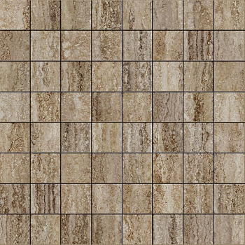 Мозаика TRAVERTINO SILVER MOSAICO LUX люкс